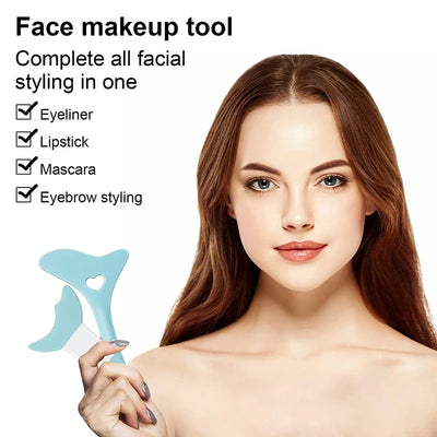 Silicone Eyeliner Makeup Stencils Wing Tips Marscara Drawing Lipstick